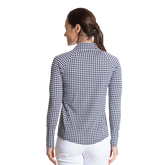 Alternate View 2 of Gingham Print Cooling Sun Protection Quarter Zip Pull Over